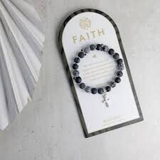 BLACK FAITH BRACELET