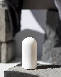 WYLIE WHITE GLASS VASE CANDLE HOLDER