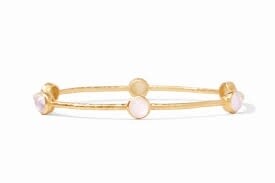 MILANO LUXE BANGLE IRIDESCENT ROSE SMALL