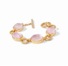 NASSAU DEMI STONE BRACELET IRIDESCENT ROSE OS