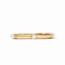 CATALINEA HINGE BANGLE IRIDESCENT ROSE SMALL