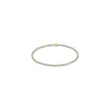 AMAZONITE GOLD SINCERITY BRACELET 3MM