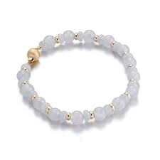 MOONSTONE WORTHY PATTERN 3MM BEAD BRACLET