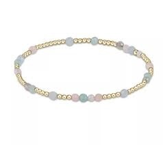 HOT MESS GOLD SINCERITY PATTERN 3MM BRACELET