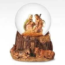 4.75&quot;H MUSICAL NATIVITY DOME