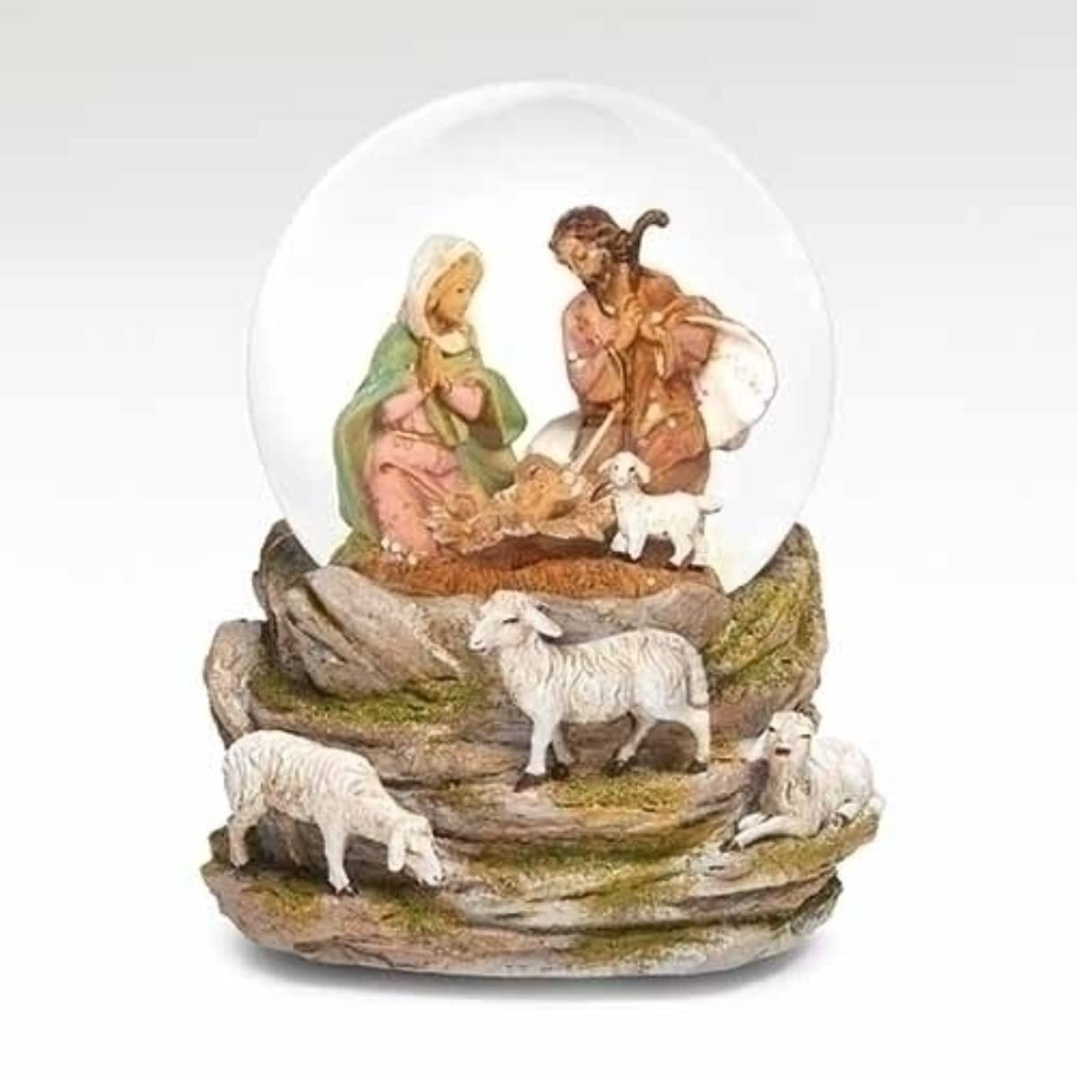 5.75&quot; H MUSICAL HOLY FAMILY DOME