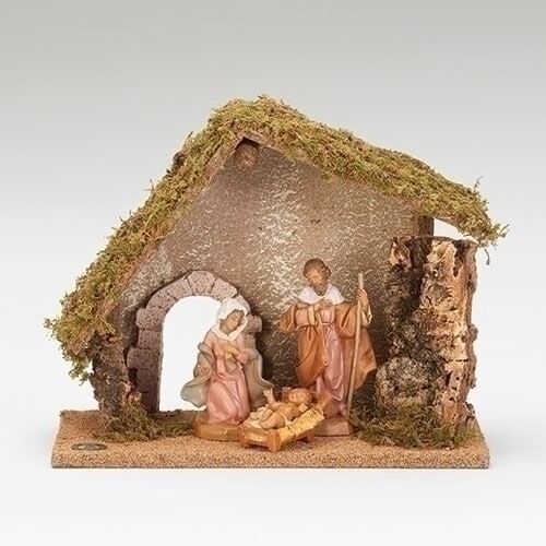 5&quot;SCALE 3 FIGURE NATIVITY STABLE SET