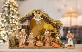 5&quot; 9 FIGURE NATIVITY STABLE SET
