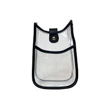 CLEAR GAME DAY BAG BLACK TRIM