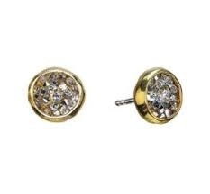 KRISTAL DOME STUD EARRING