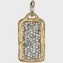 KRISTAL PLATE PENDANT BRASS CHARM