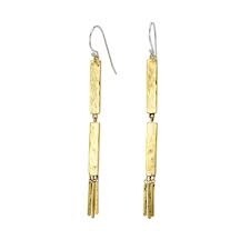 LINEA DANGLE EARRINGS BRASS