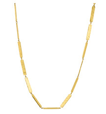 LINEA NECKLACE 16&quot; BRASS