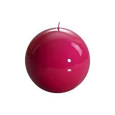 MAGENTA MELORIA BALL CANDLE 120MM