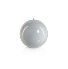 WHITE MELORIA BALL CANDLE 150MM