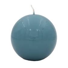 TEAL MELORIA BALL CANDLE 150MM