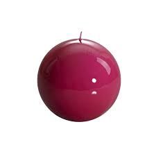 MAGENTA MELORIA BALL CANDLE 150MM