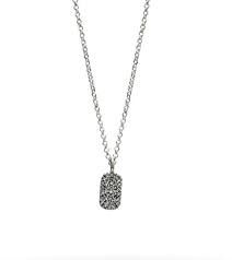 COSMOS DISC SILVER 16&quot; NECKLACE