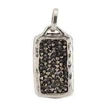 KRISTAL PLATE SILVER PENDANT