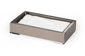 SILVER LUCITE GUEST TOWEL  HOLDER