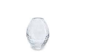FACETED TEAR DROP VASE