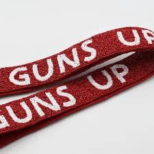 GUNS UP BEADED STRAP