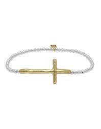 FAITH CROSS BALL BRACELET