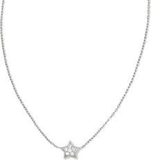 JAE STAR PAVE PNDT RHODIUM CRYSTAL NECKLACE