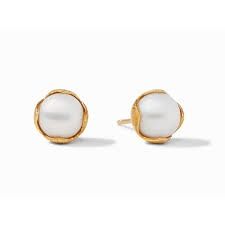 PENELOPE GOLD STUD PEARL SMALL