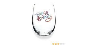 HAPPY BIRTHDAY JEWELED STEMLESS