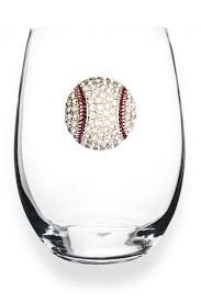 BASEBALL STEMLESS WINE GLASS