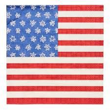 AMERICAN FLAG COCKTAIL NAPKIN