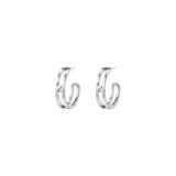 EARRING HOOP CONCAVE WAVE