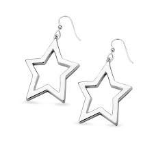 EARRING OPEN STAR WIRE