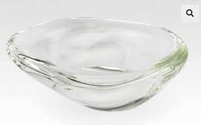 CRYSTAL FREE FORM BOWL LARGE