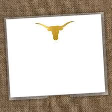 GOLD FOIL LONGHORN NOTEPAD