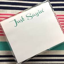 JUST SAYIN LG SQUARE NOTEPAD