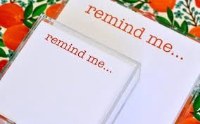 REMIND ME LG SQUARE NOTEPAD