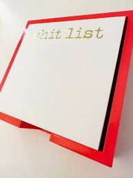 SHIT LIST GOLD LARGE PAD