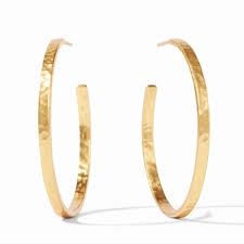 CRESCENT HOOP GOLD SMALL EARRING