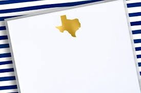 TEXAS GOLD LG SQUARE NOTEPAD