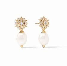 CELESTE DEMI PEARL DROP GOLD EARRING