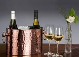 2 BOTTLE WINE CHILLER COPPER