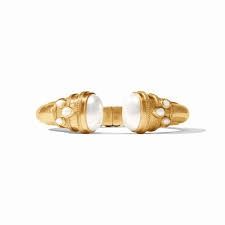 CANNES CUFF GOLD PEARL SMALL