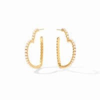 ESME HEART PEARL HOOP LARGE
