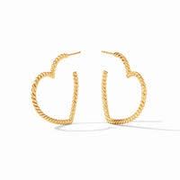 ESME HEART HOOP GOLD MEDIUM