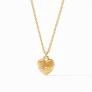 ESME HEART SOLITAIRE G ZIRCONIA NECKLACE