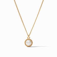 FLEUR DE LIS PEARL REVERSABLE NECKLACE