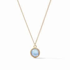 FLEUR DE LIS NECKLACE CHALADONY BLUE