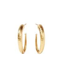 HAMMERED HOOP MEDIUM EARRING